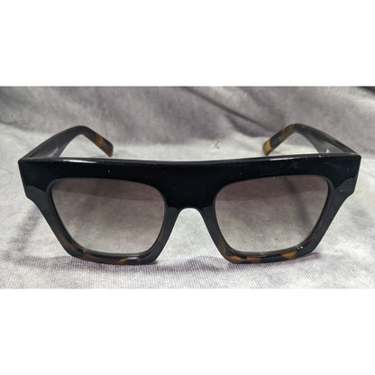 Le Specs Subdimension Chunky Retro Tortoise Sunglasses