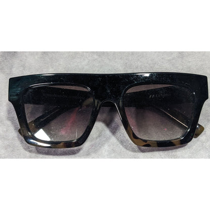 Le Specs Subdimension Chunky Retro Tortoise Sunglasses