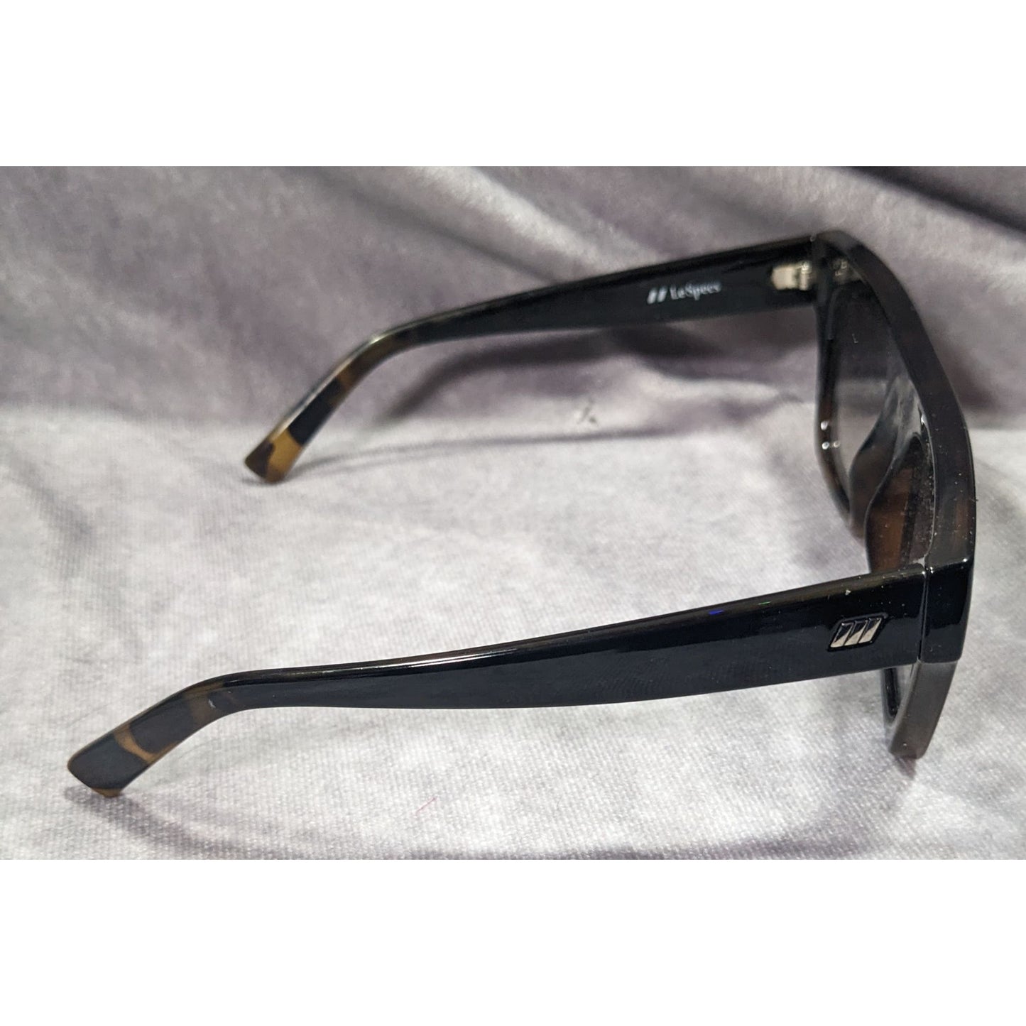 Le Specs Subdimension Chunky Retro Tortoise Sunglasses