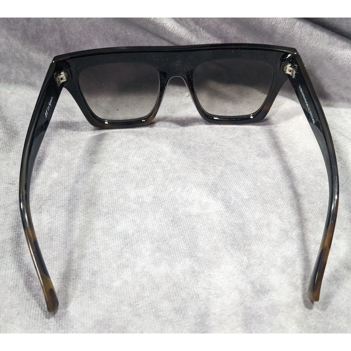 Le Specs Subdimension Chunky Retro Tortoise Sunglasses