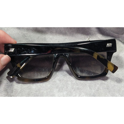 Le Specs Subdimension Chunky Retro Tortoise Sunglasses