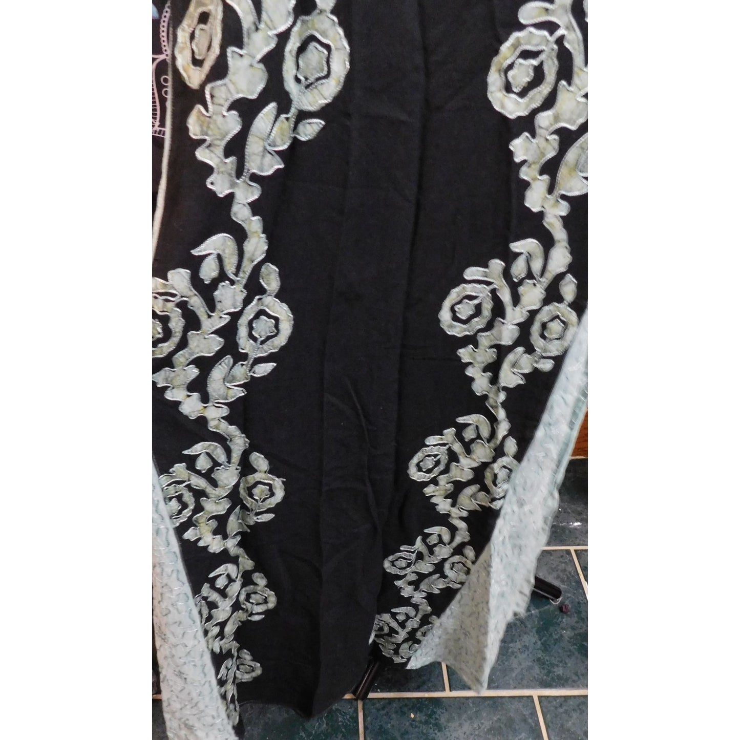 Honey Brand Green And Black Floral Dress