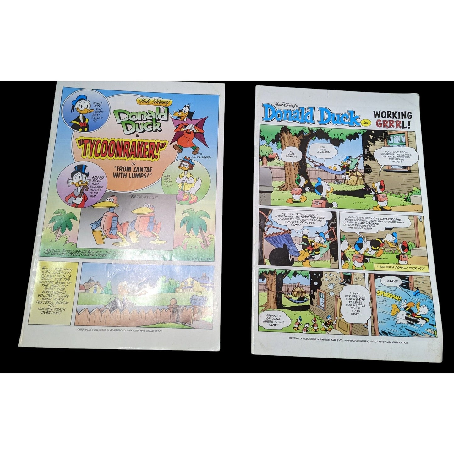 Disney Donald Duck Coverless Comic Book Bundle