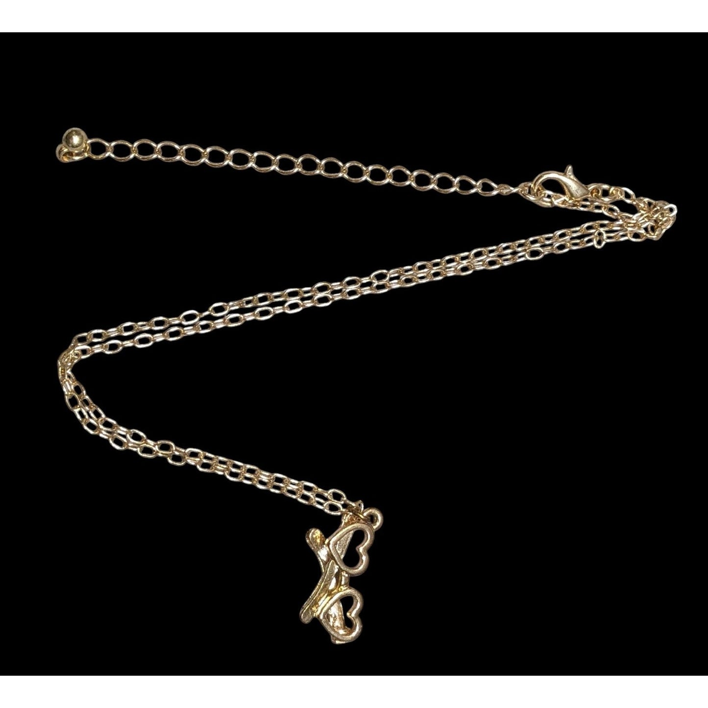 Vintage Avon Heart Gold Tone Pendant Necklace