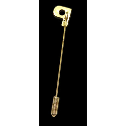 Vintage Monogram P Uppercase Block Stick Pin