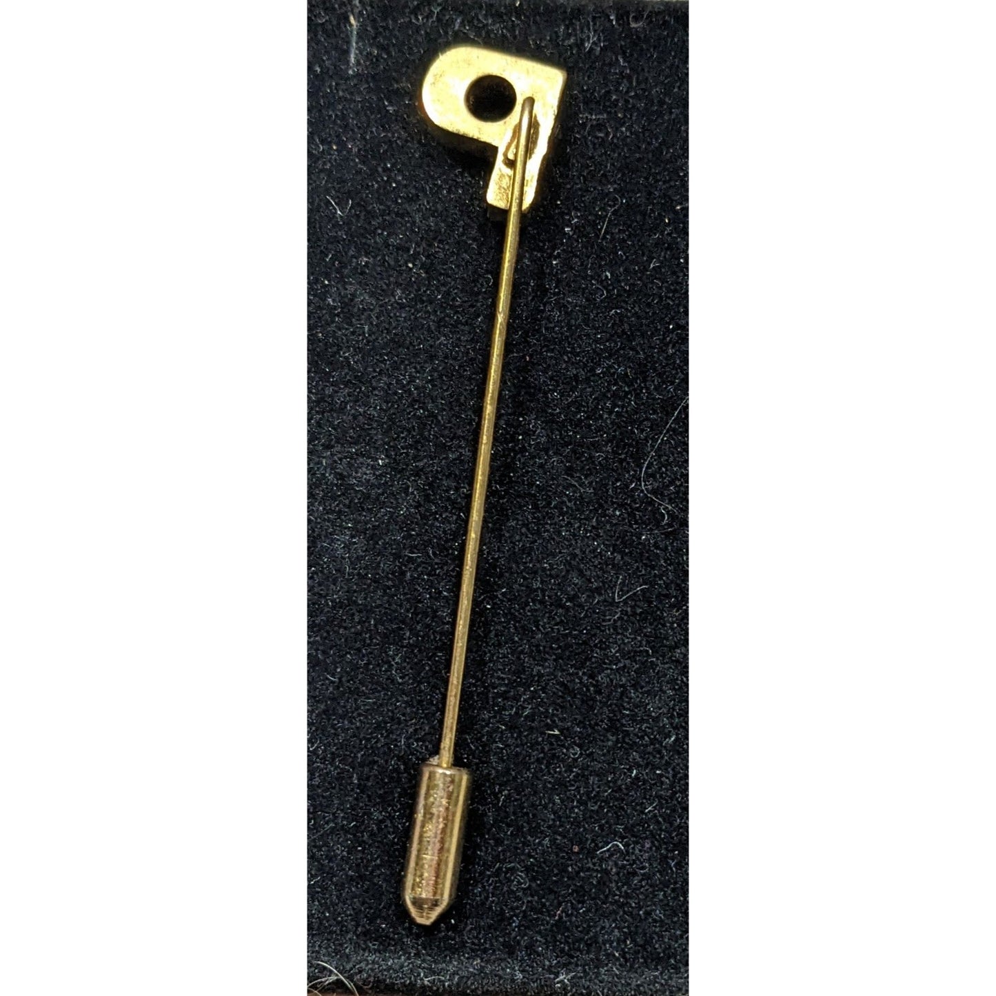 Vintage Monogram P Uppercase Block Stick Pin