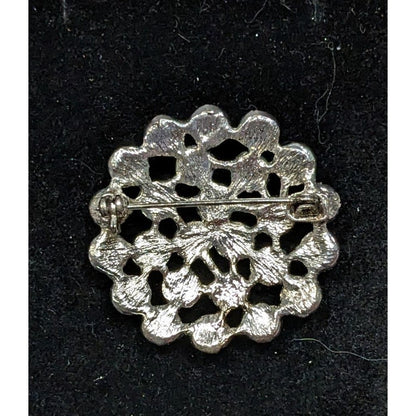 Vintage Coquette Glam Pink Faux Pearl Brooch