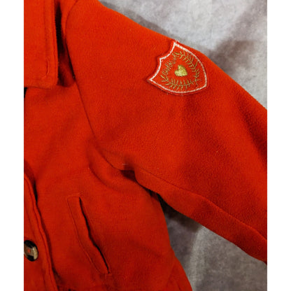 OshKosh BGosh Toddler Girls Red Double-Breasted Peacoat Jacket