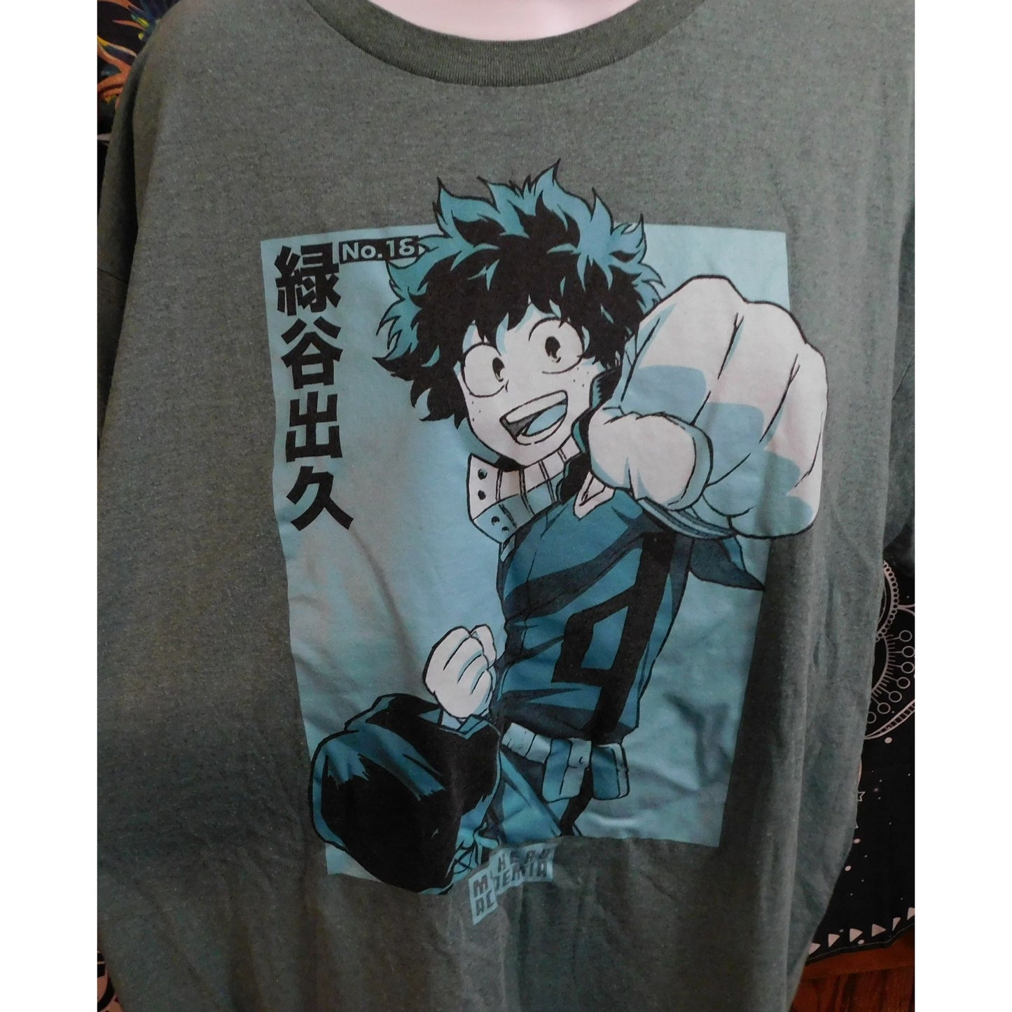 My Hero Acedemia Deku Anime Print  Shirt