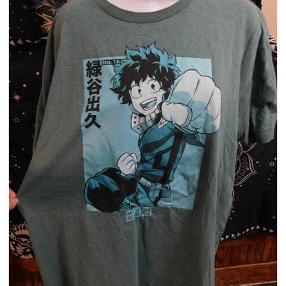 My Hero Acedemia Deku Anime Print  Shirt