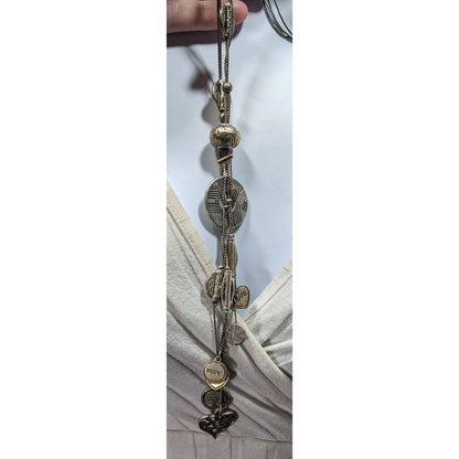Lia Sophia Menagerie Heart Charm Tassel Necklace