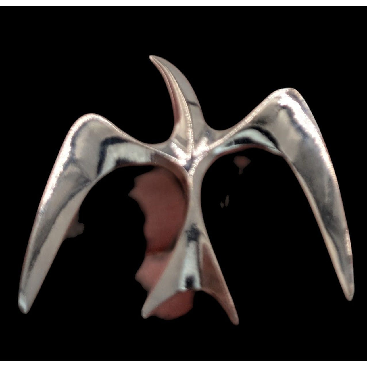 Abstract Bird Brooch Sarah Coventry Vintage Silver Tone
