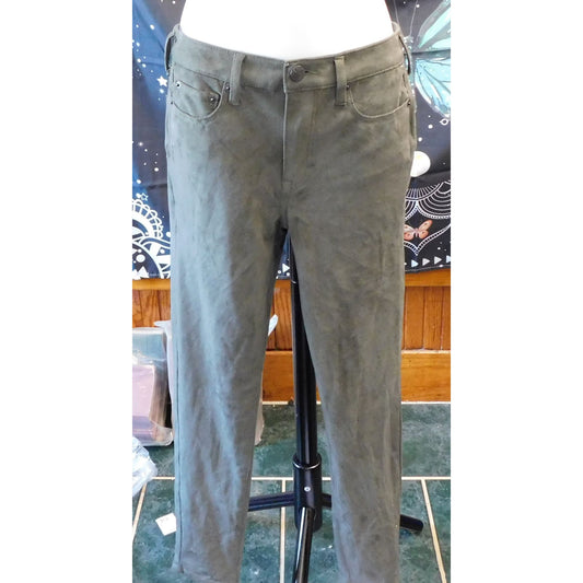 Tokyo Darling Grey Faux Suede High Waisted Jeggings