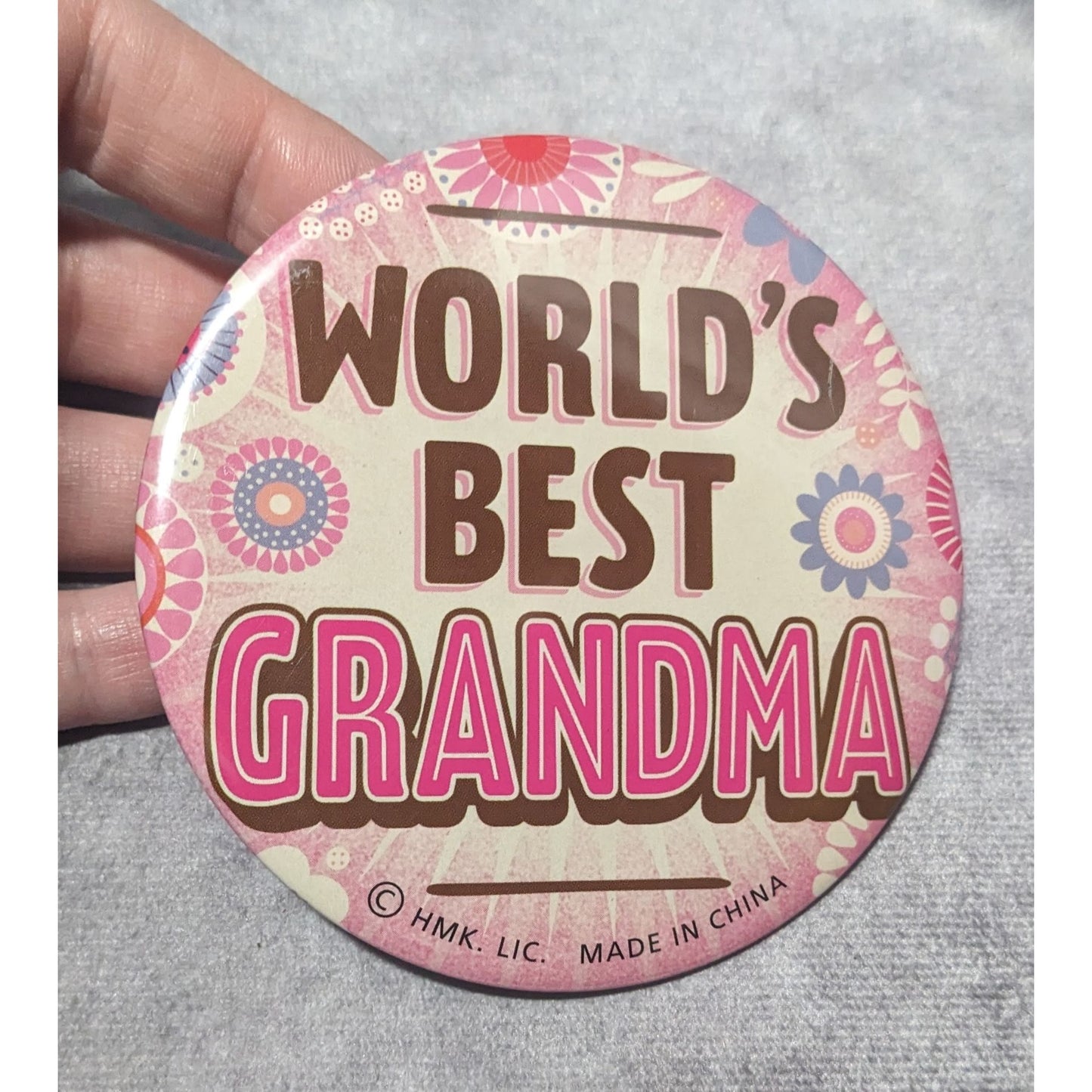 Hallmark Oversized World's Best Grandma Button