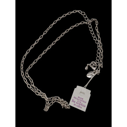 Lia Sophia Silver Chain Necklace Classic Casual Jewelry Minimalist Everyday Accessory