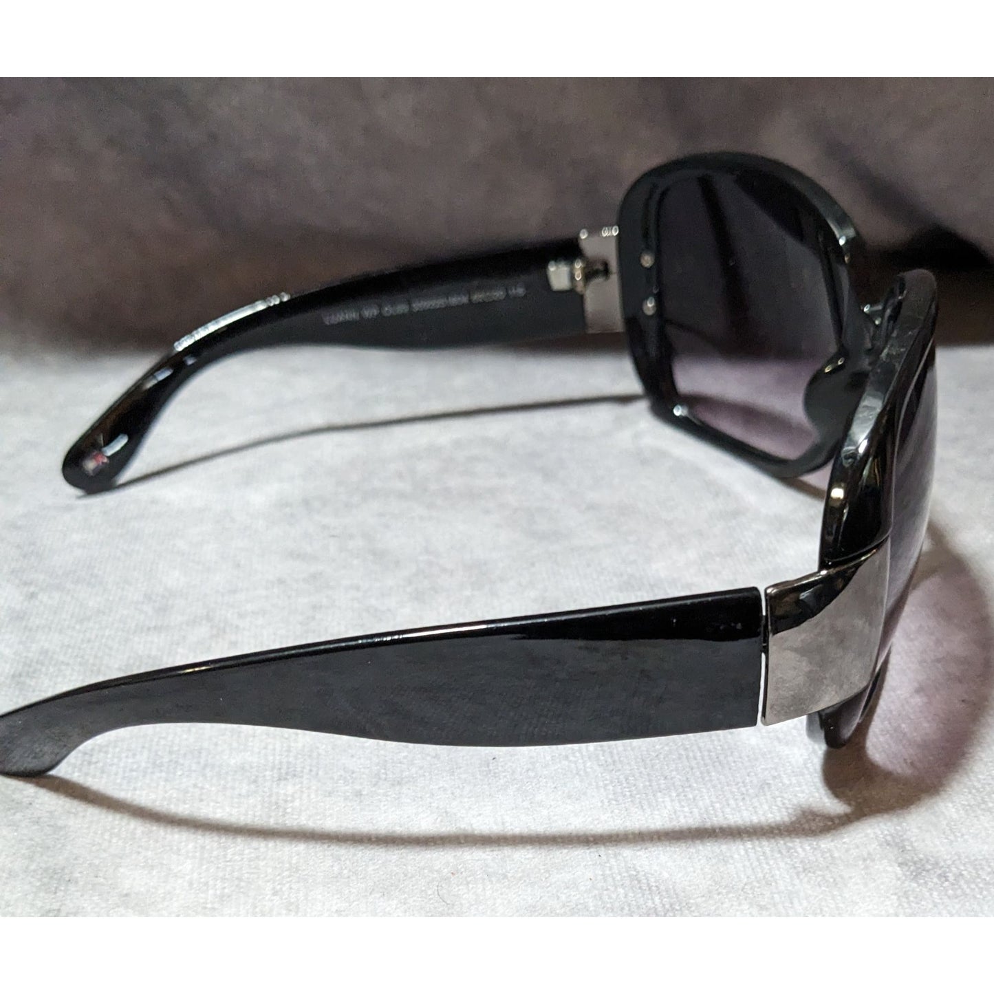 Vintage Black And Silver Tommy Hilfiger Sunglasses