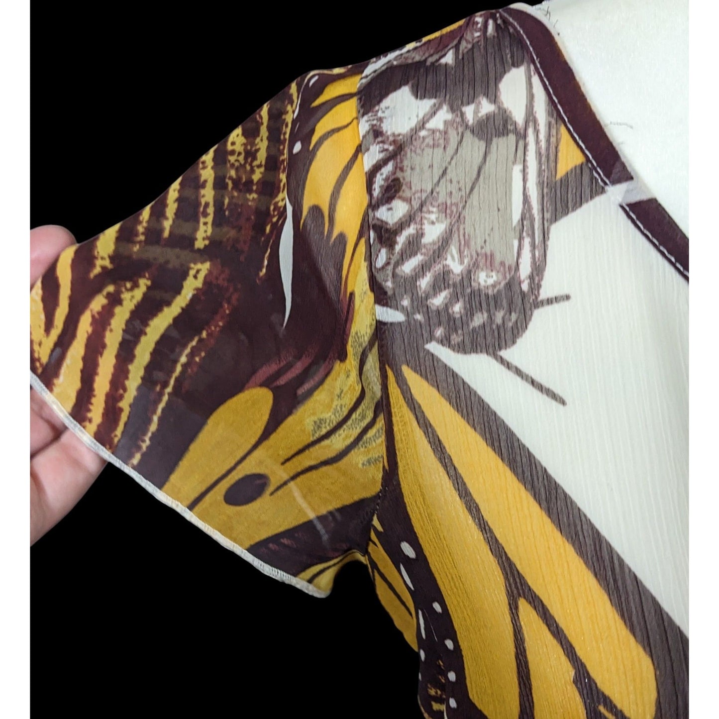 Vintage Royal Chicks Bohemian Butterfly Semi Sheer Top Size Medium