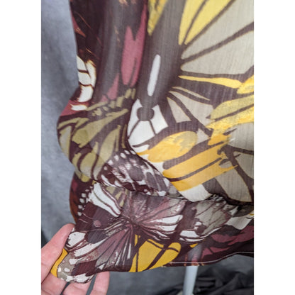 Vintage Royal Chicks Bohemian Butterfly Semi Sheer Top Size Medium