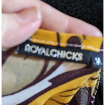 Vintage Royal Chicks Bohemian Butterfly Semi Sheer Top Size Medium