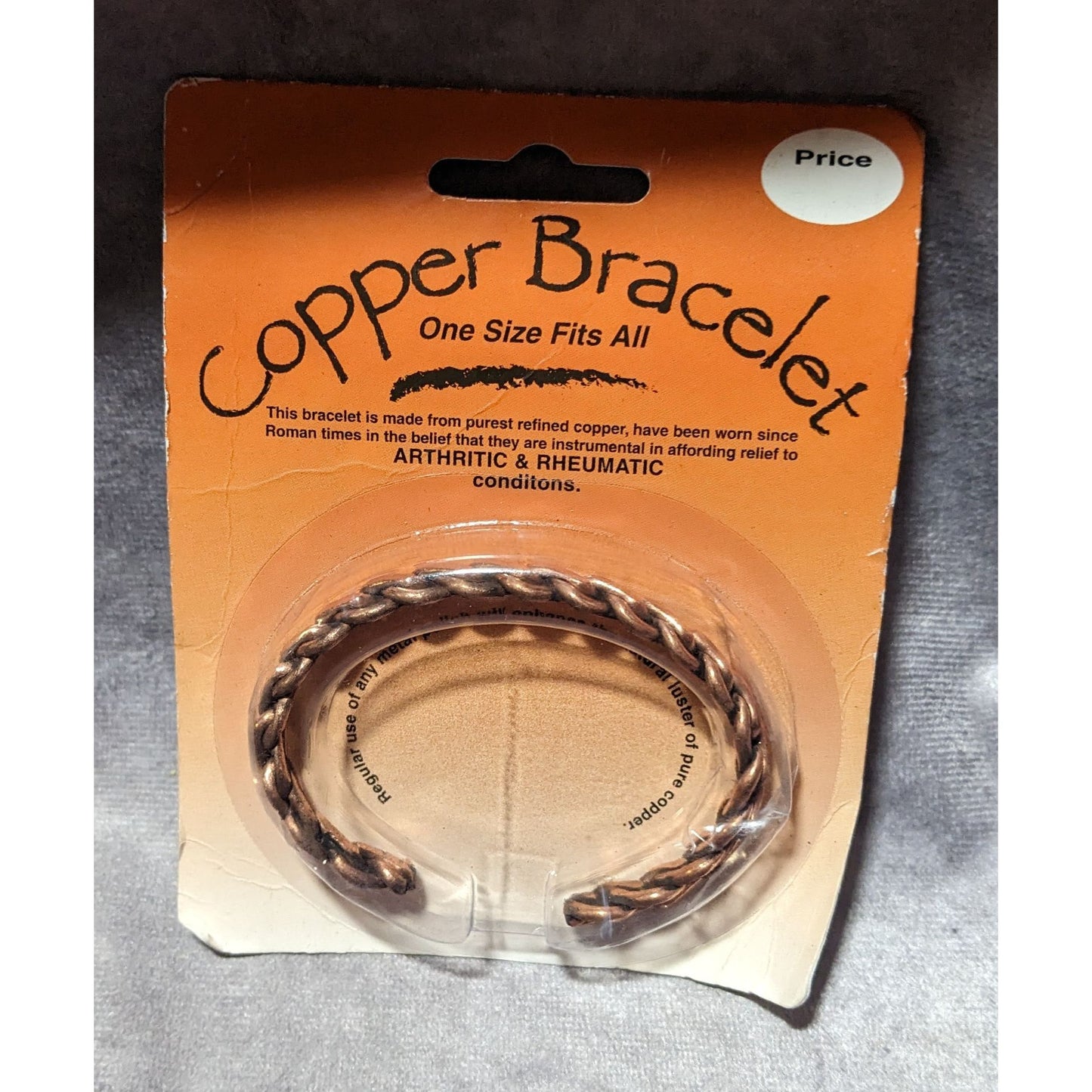 Pure Copper Unbranded Metal Braided Cuff Bracelet