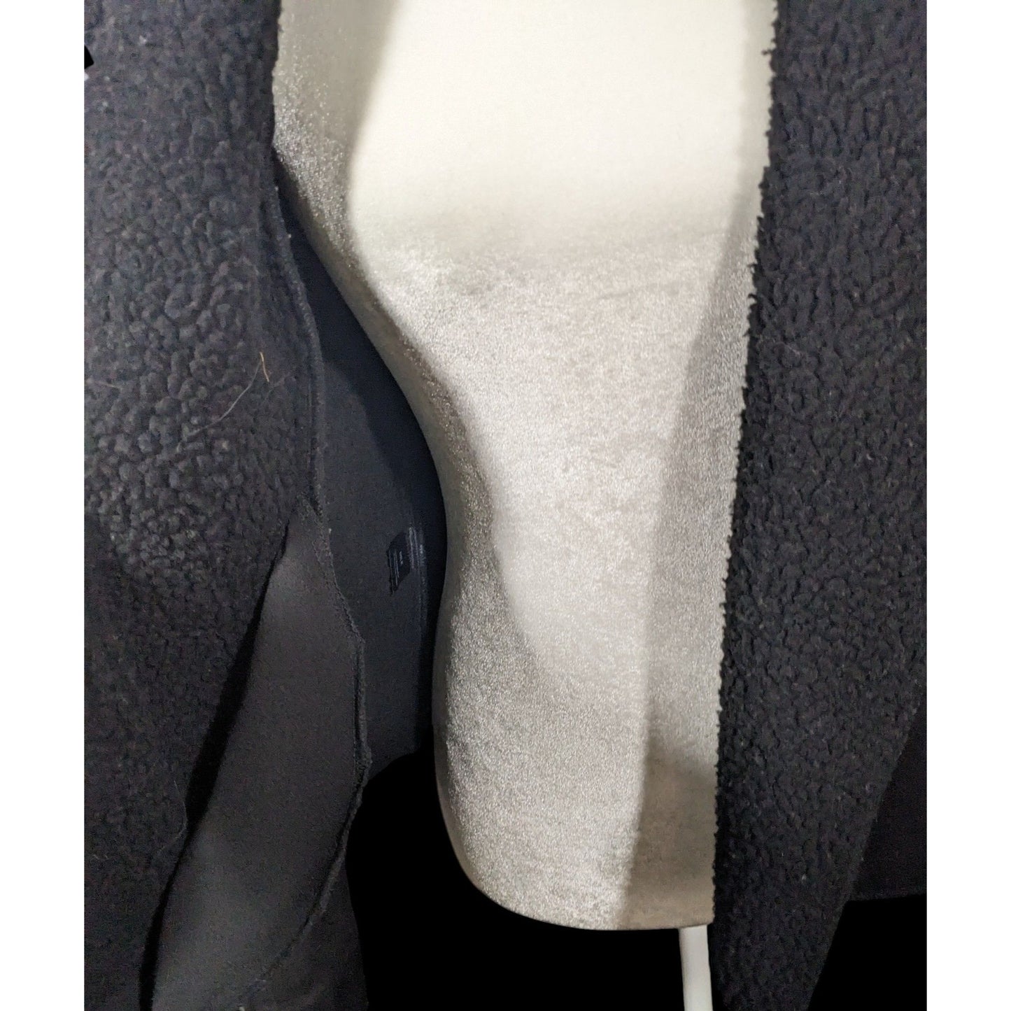 Milk Faux Suede Black Zipper Accent Moto Jacket Size Small