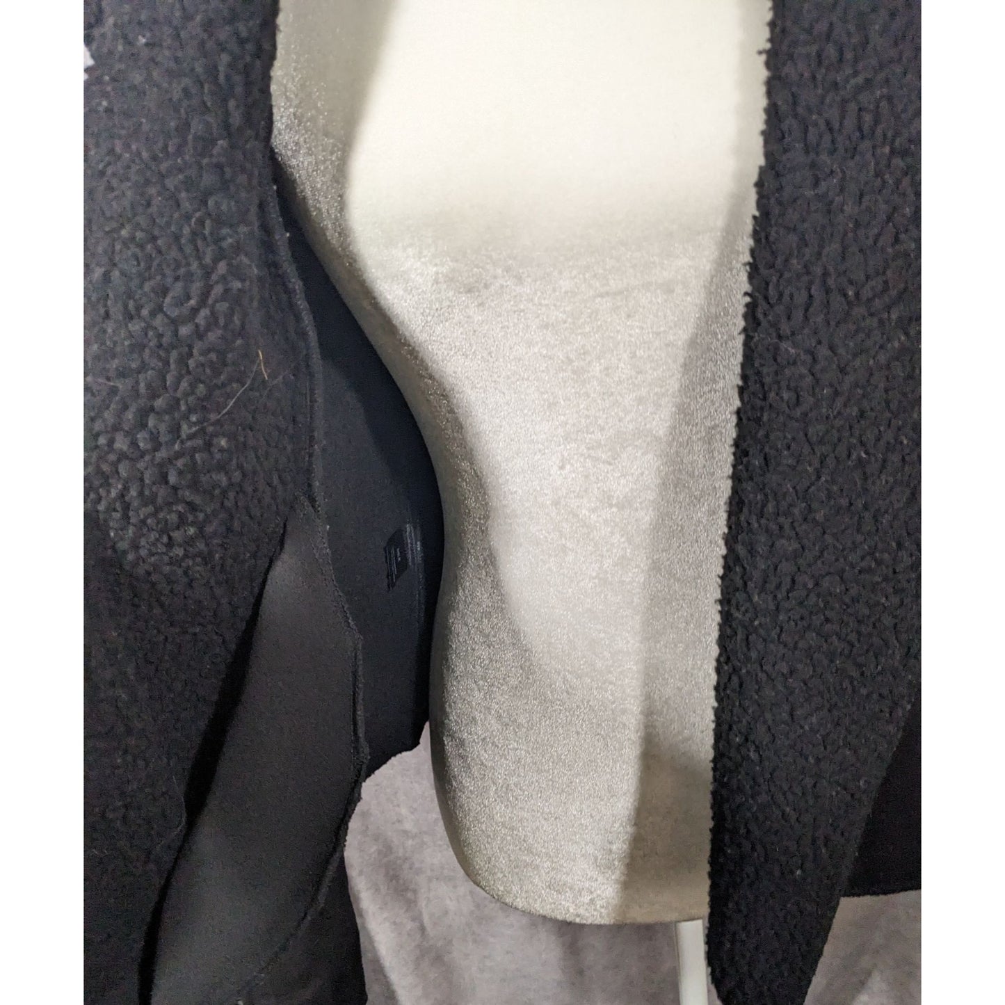 Milk Faux Suede Black Zipper Accent Moto Jacket Size Small