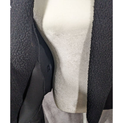 Milk Faux Suede Black Zipper Accent Moto Jacket Size Small