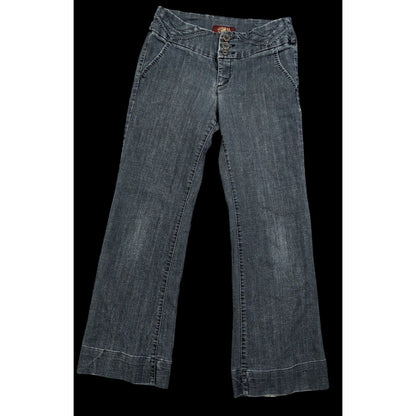 Casual Flared Three Button Jeans by One 5 One