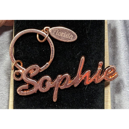 Sophie Rose Gold Tone Keychain With Florida Charm