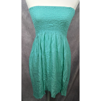 Sexy Folies France Ruched Top Turquoise Tube Dress