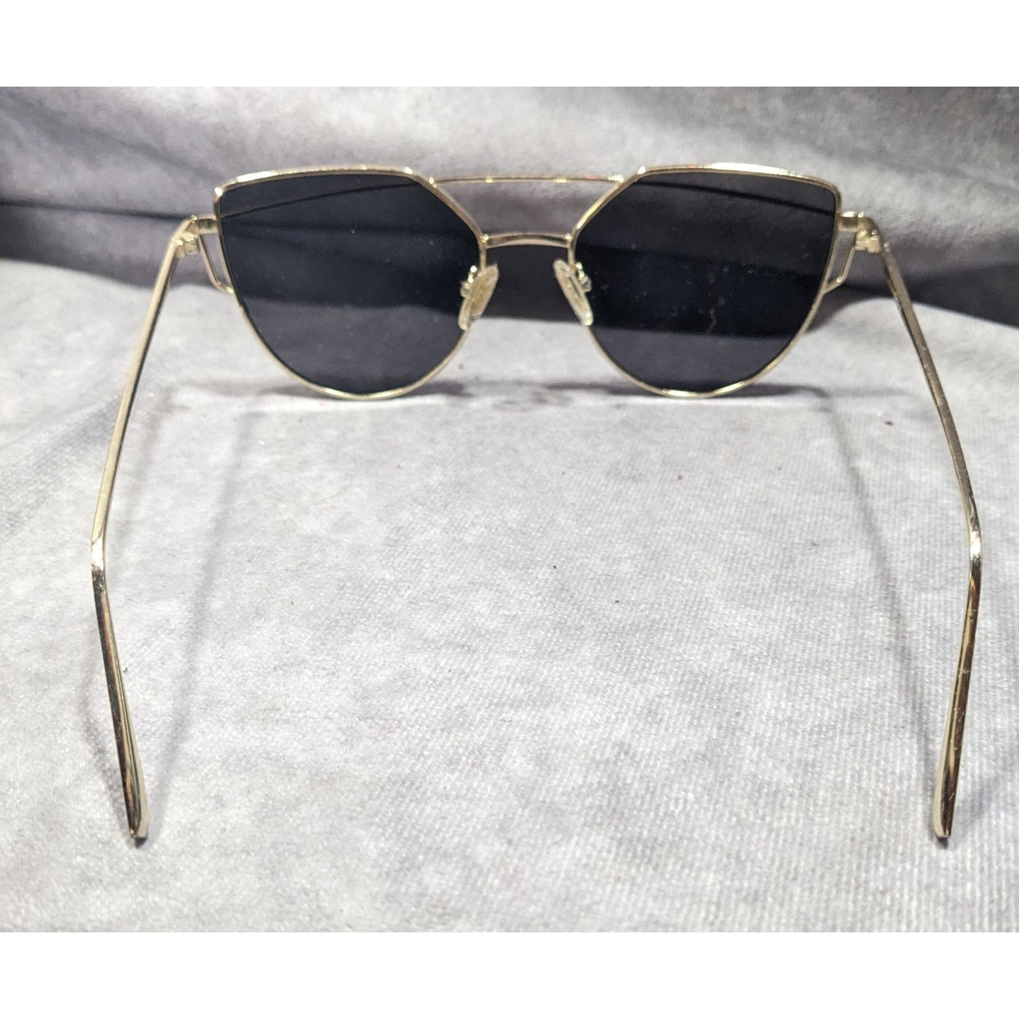 Sojos Abstract Aviator Gold Tone Rimmed Sunglasses