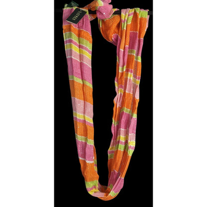 Lauren Ralph Lauren Multicolor Striped Sequin Infinity Scarf 33x14