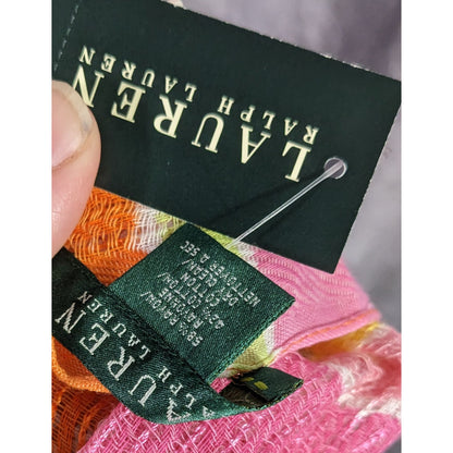 Lauren Ralph Lauren Multicolor Striped Sequin Infinity Scarf 33x14