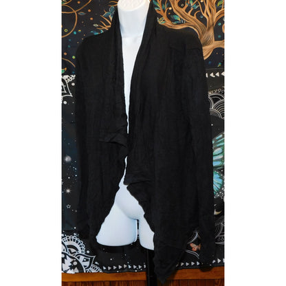 Rubbish Brand Gothic Black Flyaway Cardigan