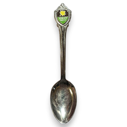 Vintage Travel Souvenir Silver Tone Sugar Mountain Spoon 4 1/2 Inch