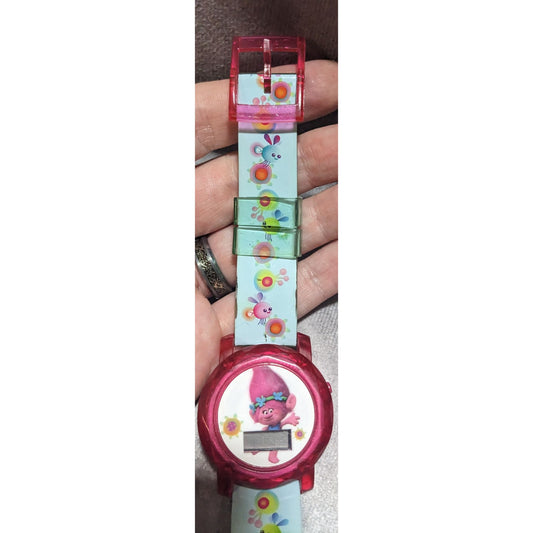Kidcore Y2K Trolls Poppy DreamWorks Digital Watch Not Working