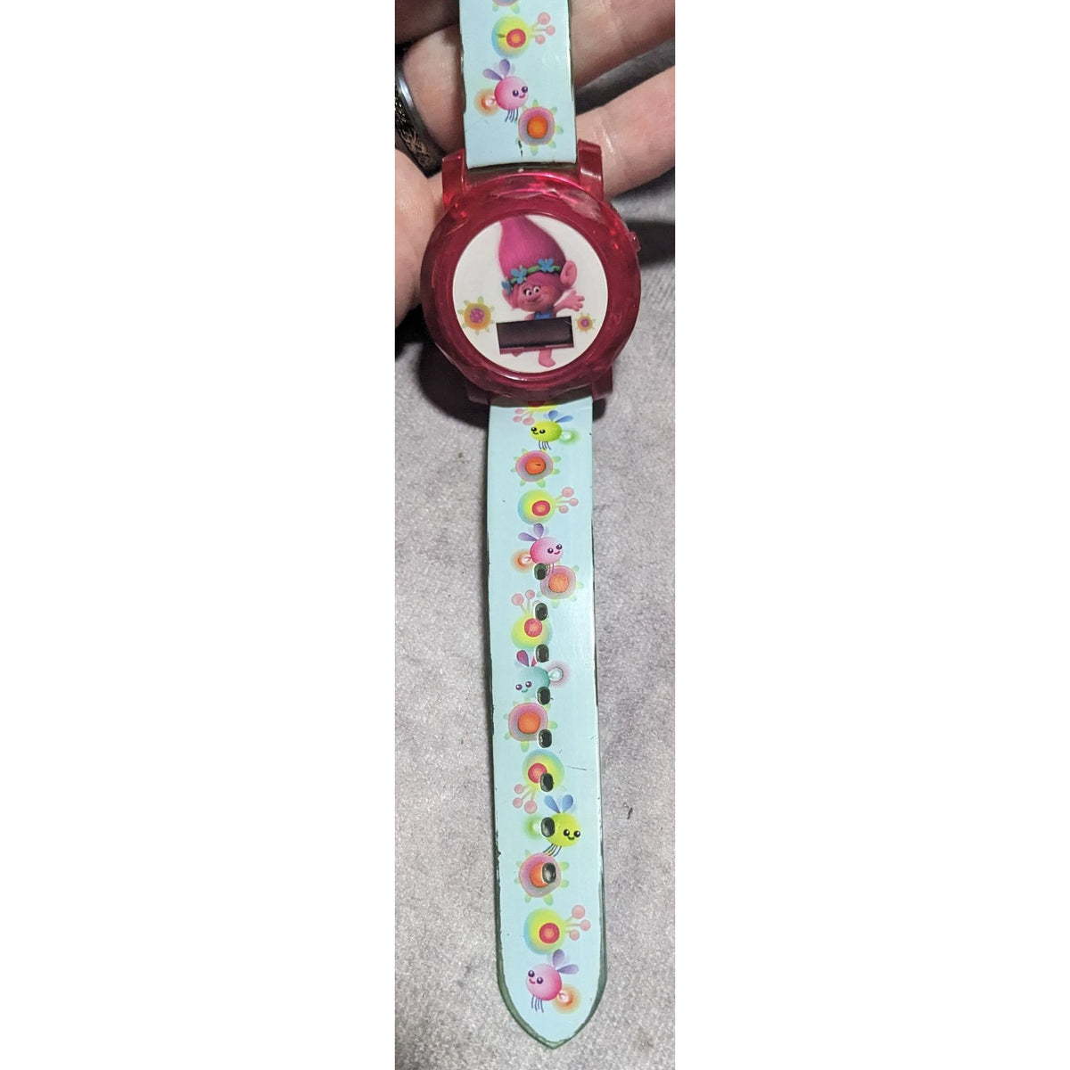 Kidcore Y2K Trolls Poppy DreamWorks Digital Watch Not Working