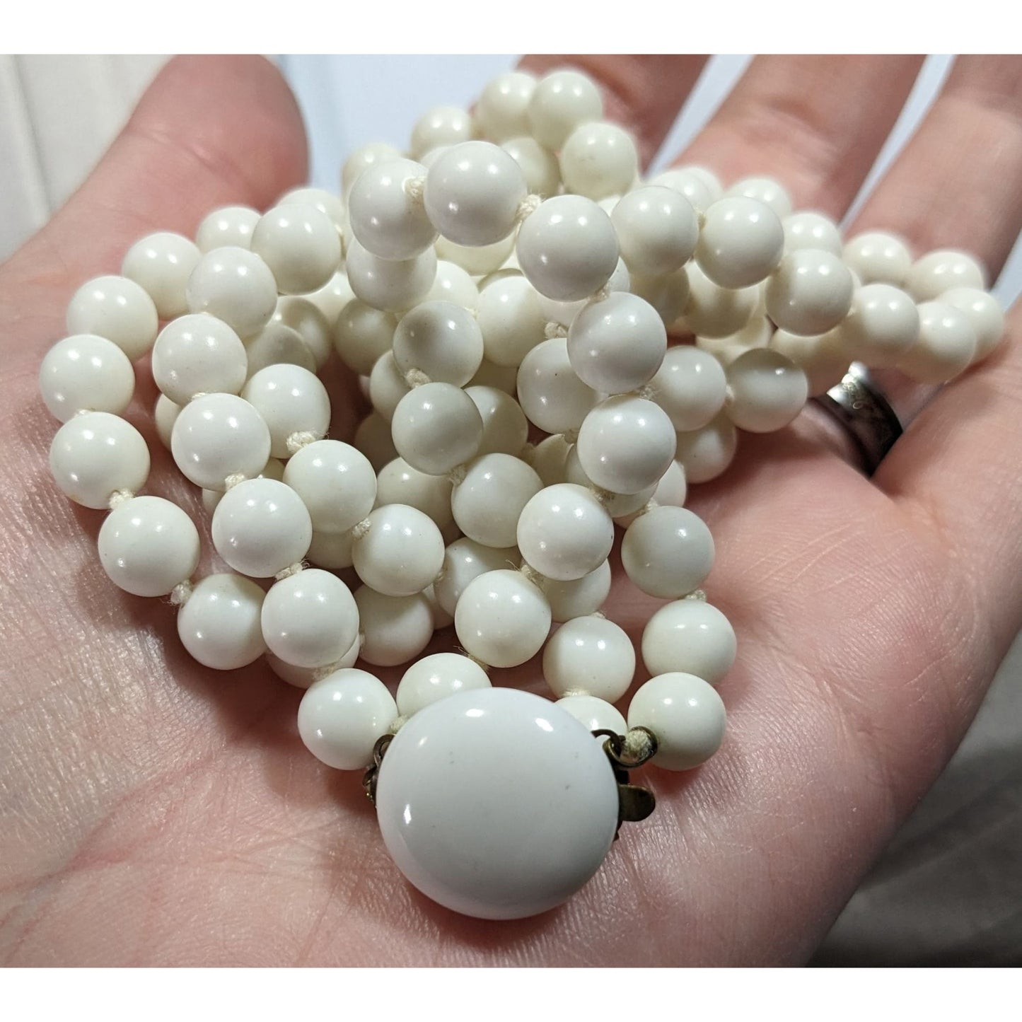 Vintage Japanese Double Strand Beaded Necklace
