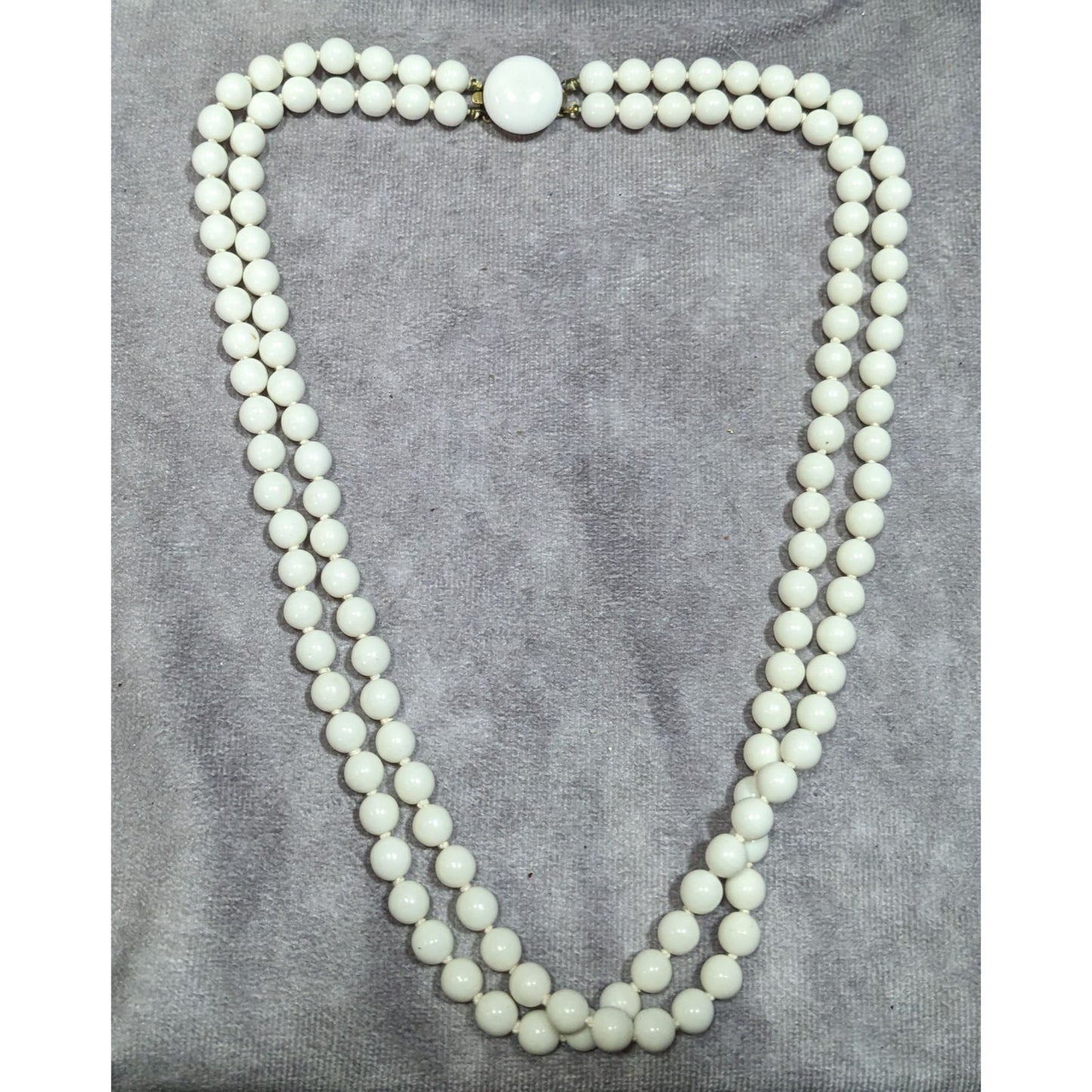 Vintage Japanese Double Strand Beaded Necklace
