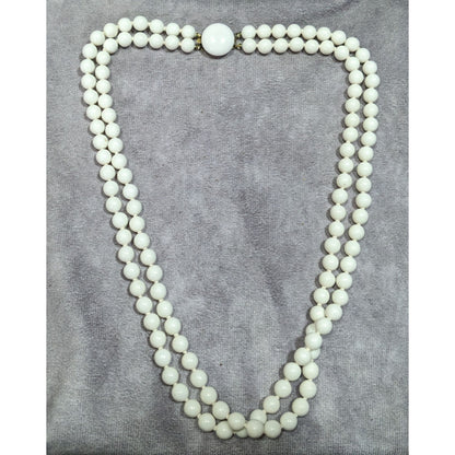Vintage Japanese Double Strand Beaded Necklace