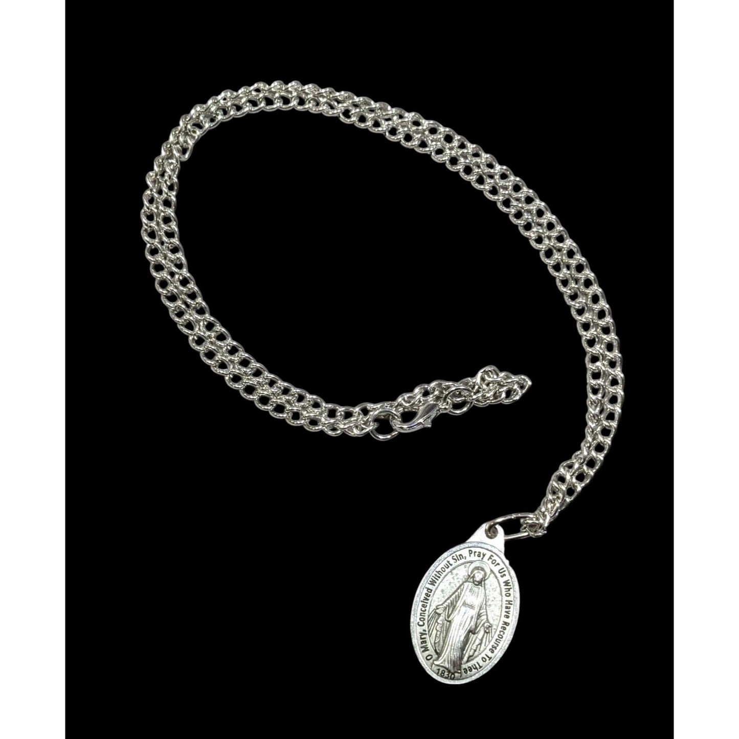 Catholic Religious Mother Mary Pendant Prayer Necklace
