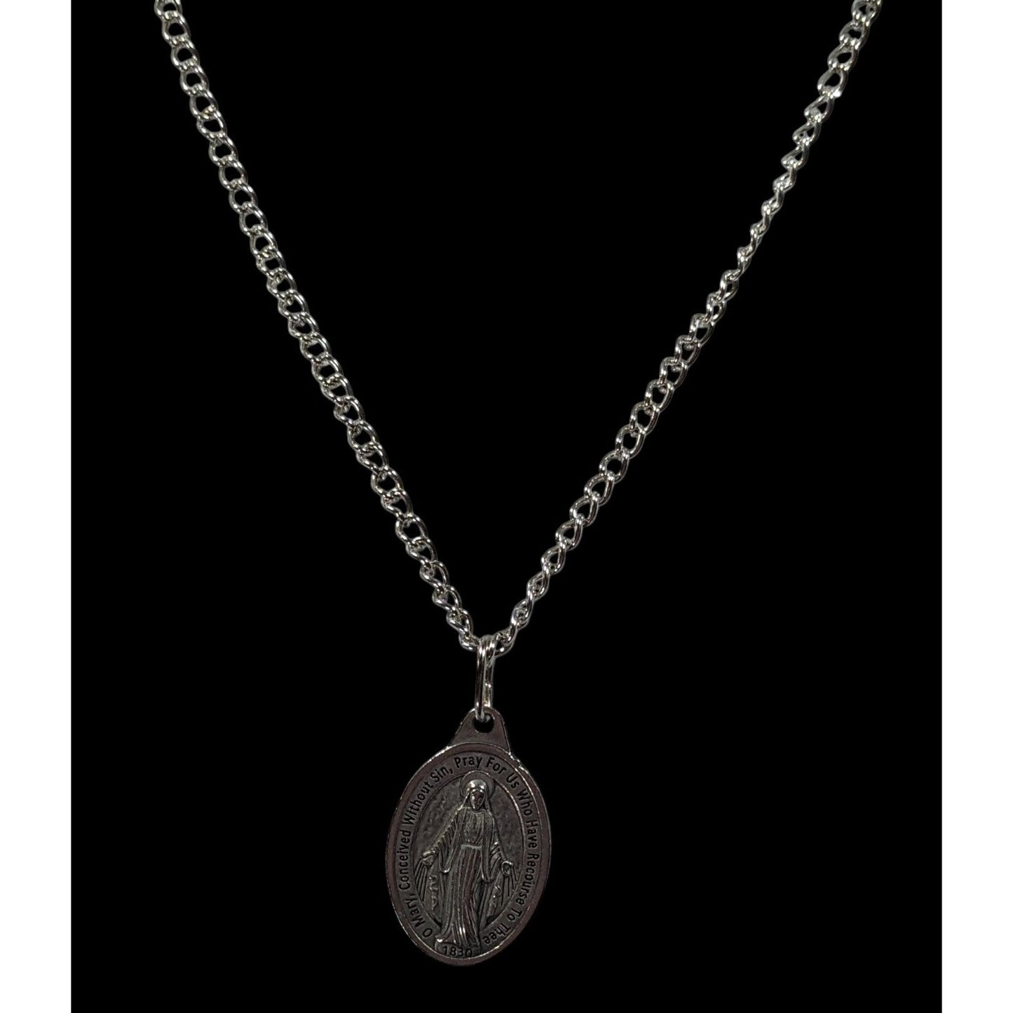 Catholic Religious Mother Mary Pendant Prayer Necklace