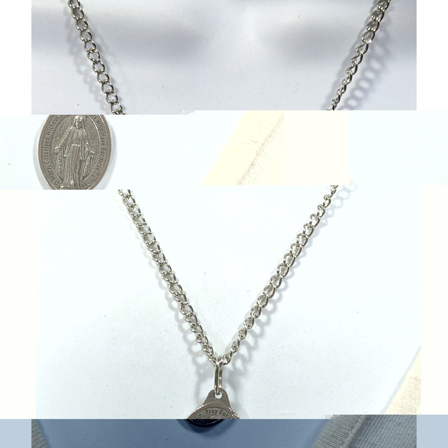 Catholic Religious Mother Mary Pendant Prayer Necklace