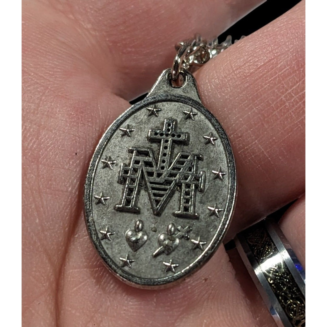 Catholic Religious Mother Mary Pendant Prayer Necklace