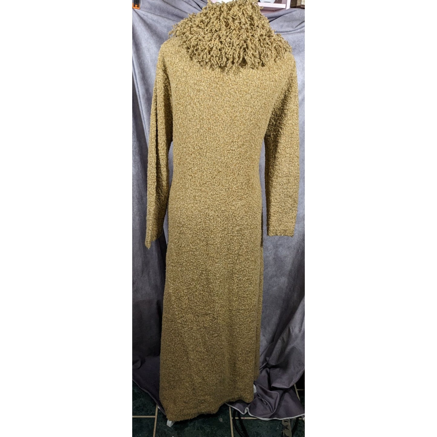 Vintage Michelle Nicole Ruffle Neck Duster Cardigan Size XL