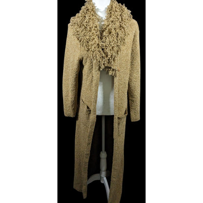 Vintage Michelle Nicole Ruffle Neck Duster Cardigan Size XL