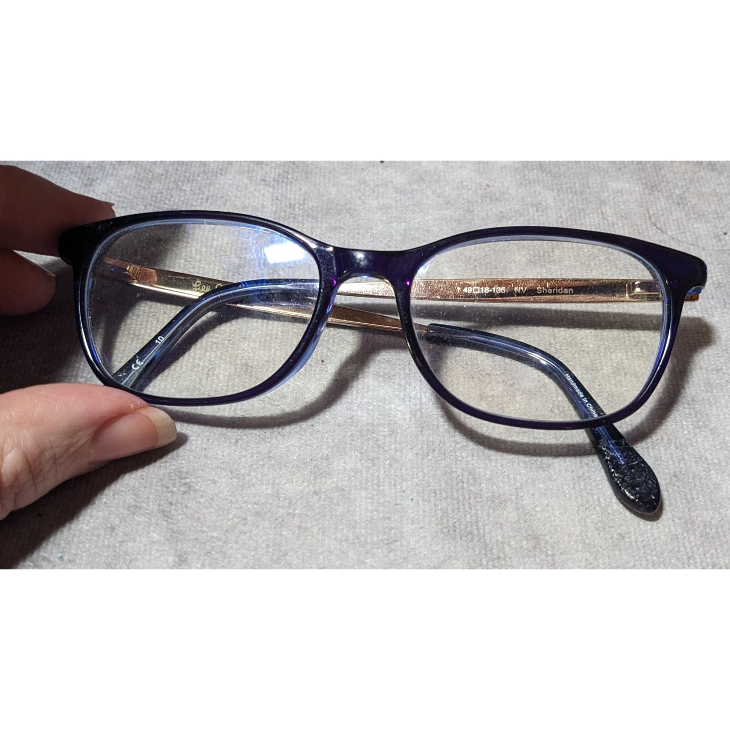 Lily Pulitzer Sheridan Blue And White Floral Eyeglass Frames