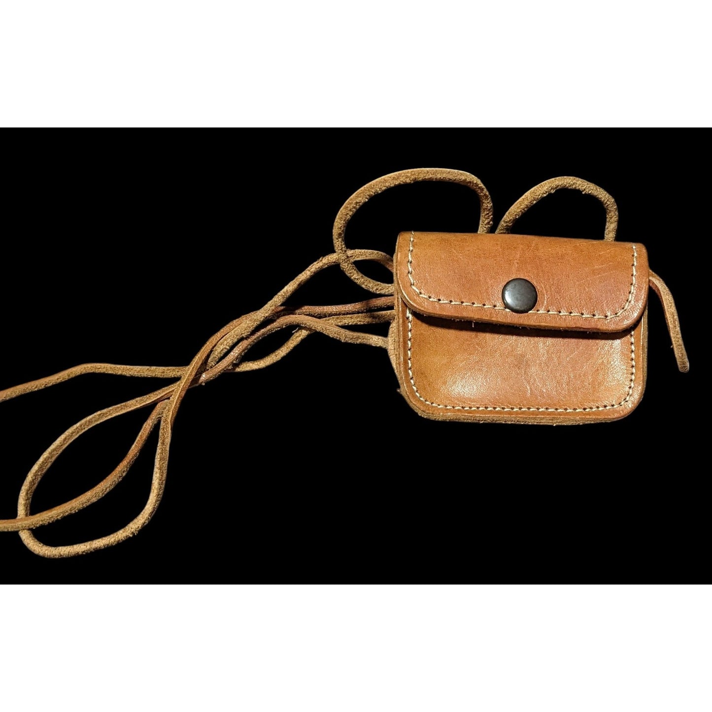 Handmade Grecian Leather Crossbody Mini Pouch