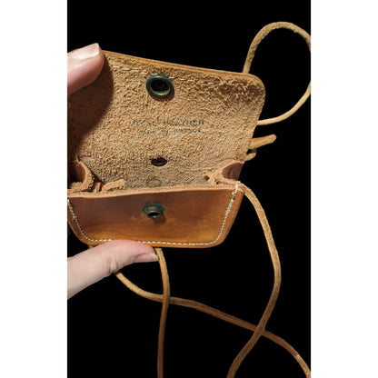 Handmade Grecian Leather Crossbody Mini Pouch