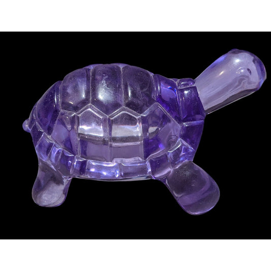 Translucent Purple Plastic  Turtle Figure